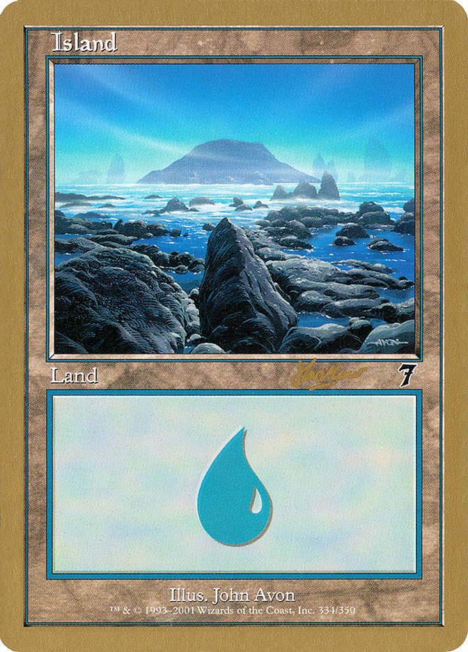 Island (shh334) (Sim Han How) [World Championship Decks 2002] | Cards and Coasters CA