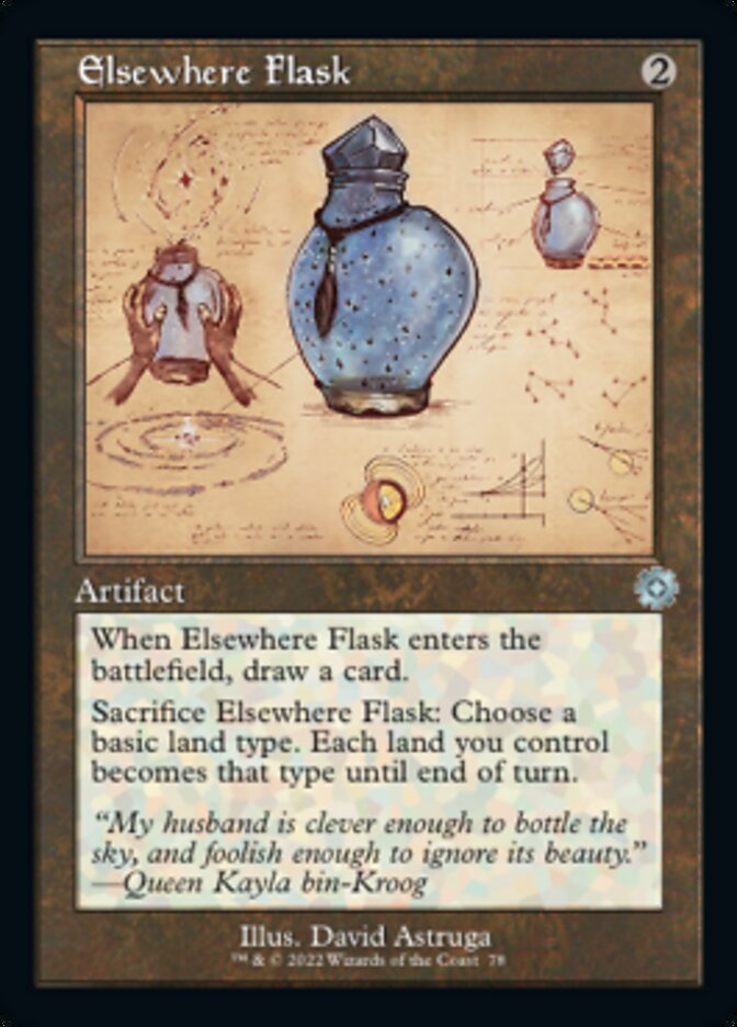 Elsewhere Flask (Retro Schematic) [The Brothers' War Retro Artifacts] | Cards and Coasters CA