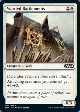 Warded Battlements [Core Set 2021] | Cards and Coasters CA