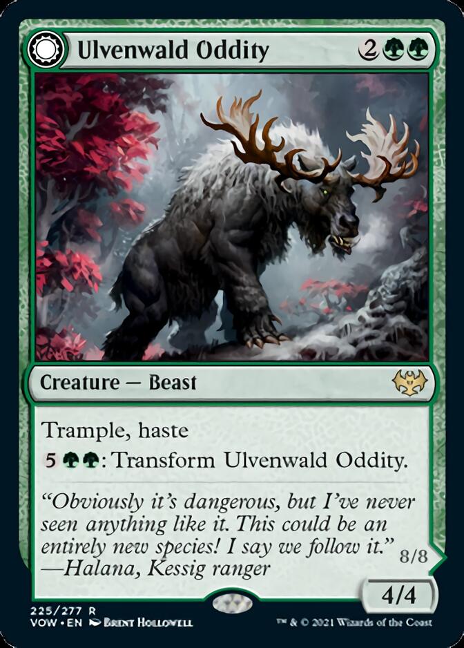 Ulvenwald Oddity // Ulvenwald Behemoth [Innistrad: Crimson Vow] | Cards and Coasters CA