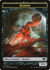 Horror // Zombie (016/036) Double-sided Token [Commander 2014 Tokens] | Cards and Coasters CA