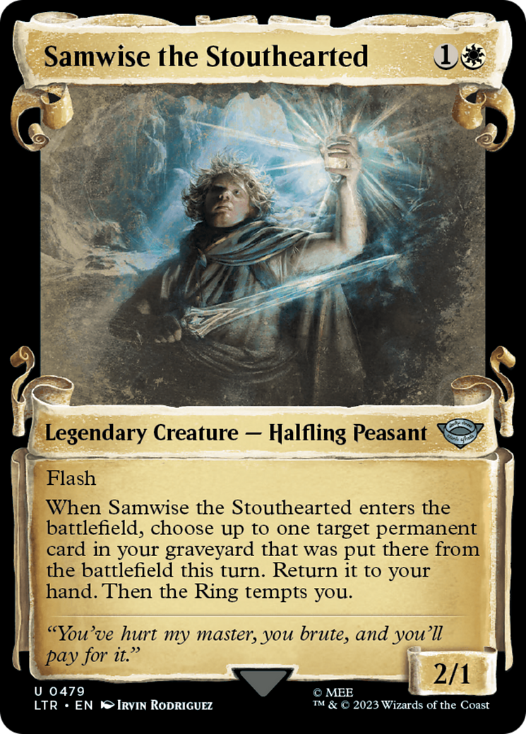 Samwise the Stouthearted [The Lord of the Rings: Tales of Middle-Earth Showcase Scrolls] | Cards and Coasters CA