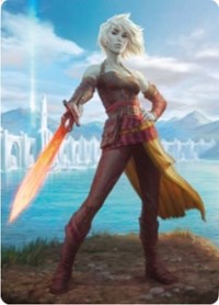 Nahiri, Heir of the Ancients 1 Art Card [Zendikar Rising Art Series] | Cards and Coasters CA