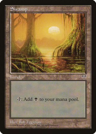 Swamp (Mossy Roots) [Mirage] | Cards and Coasters CA