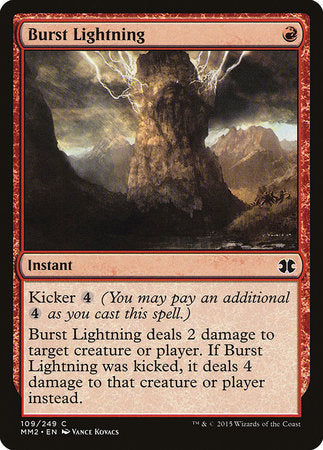 Burst Lightning [Modern Masters 2015] | Cards and Coasters CA