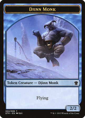 Djinn Monk Token [Dragons of Tarkir Tokens] | Cards and Coasters CA