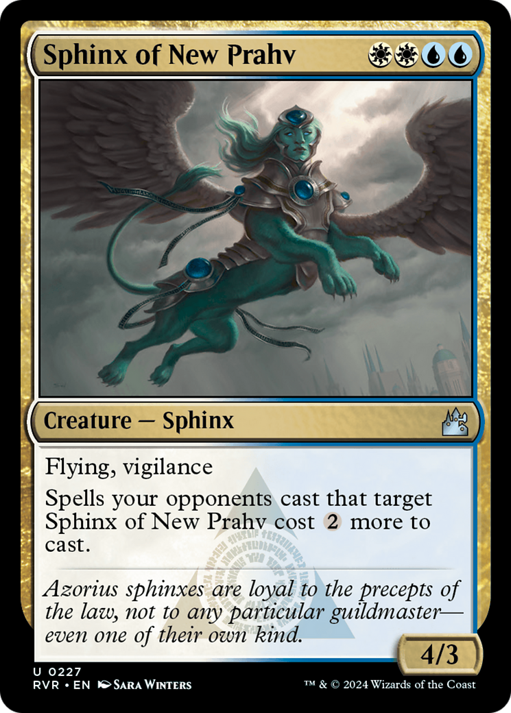Sphinx of New Prahv [Ravnica Remastered] | Cards and Coasters CA
