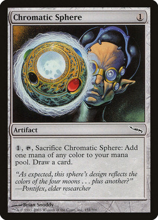 Chromatic Sphere [Mirrodin] | Cards and Coasters CA