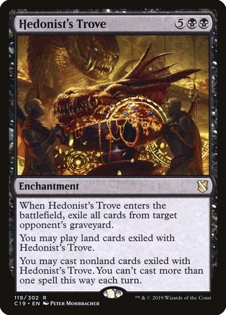 Hedonist's Trove [Commander 2019] | Cards and Coasters CA