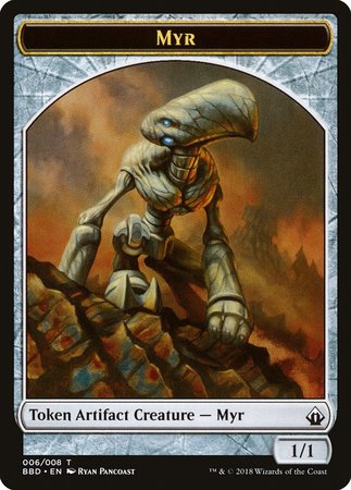 Myr Token [Battlebond Tokens] | Cards and Coasters CA