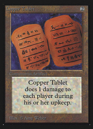 Copper Tablet (IE) [Intl. Collectors’ Edition] | Cards and Coasters CA