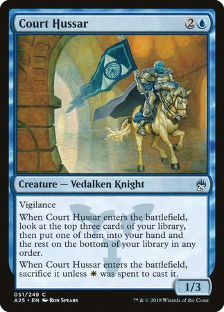 Court Hussar [Masters 25] | Cards and Coasters CA