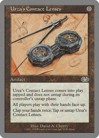 Urza's Contact Lenses [Unglued] | Cards and Coasters CA