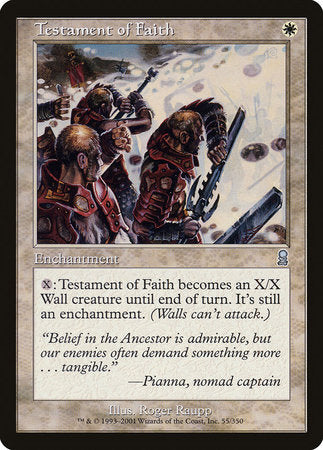 Testament of Faith [Odyssey] | Cards and Coasters CA