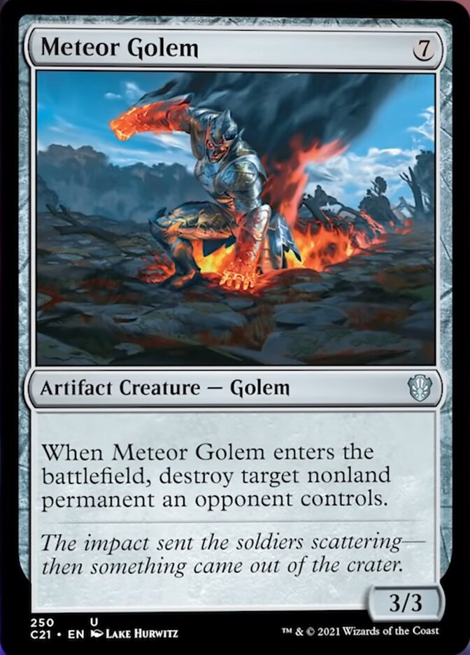 Meteor Golem [Commander 2021] | Cards and Coasters CA