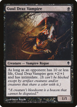 Guul Draz Vampire [Zendikar] | Cards and Coasters CA