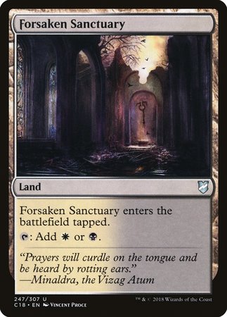 Forsaken Sanctuary [Commander 2018] | Cards and Coasters CA