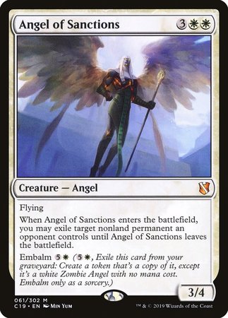 Angel of Sanctions [Commander 2019] | Cards and Coasters CA