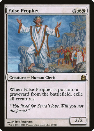False Prophet [Commander 2011] | Cards and Coasters CA