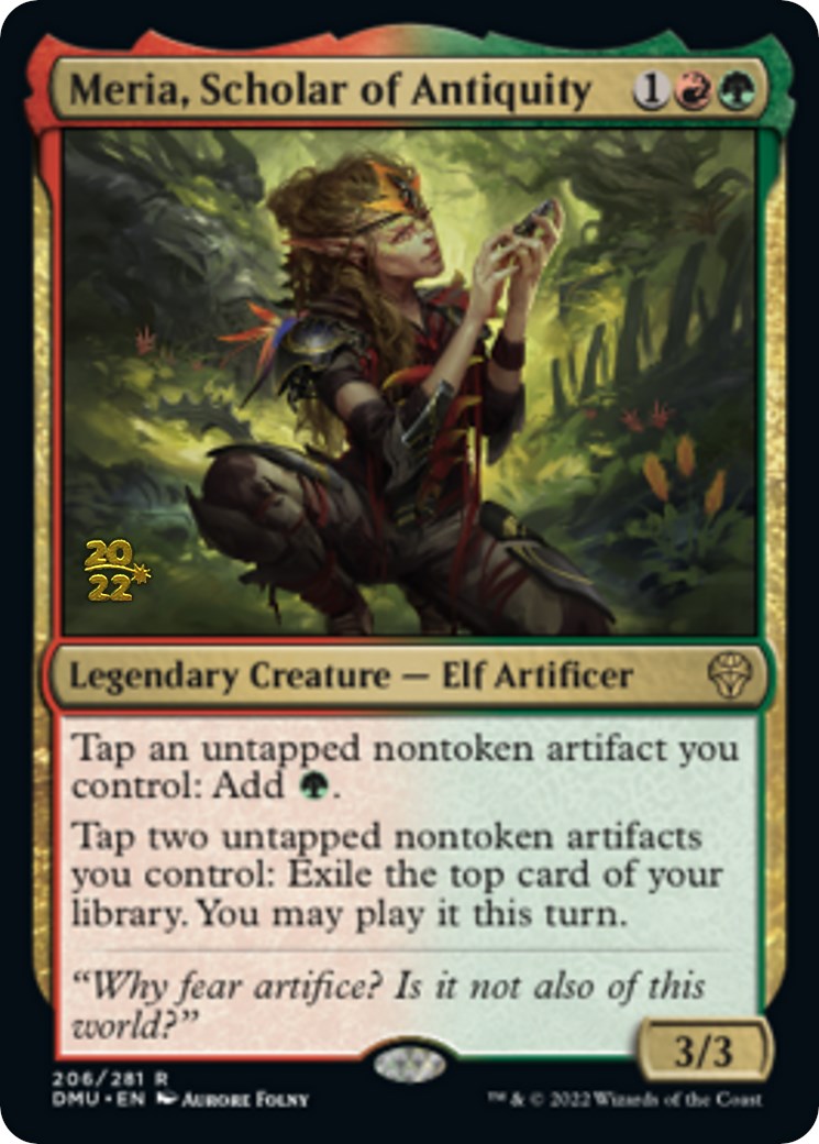 Meria, Scholar of Antiquity [Dominaria United Prerelease Promos] | Cards and Coasters CA