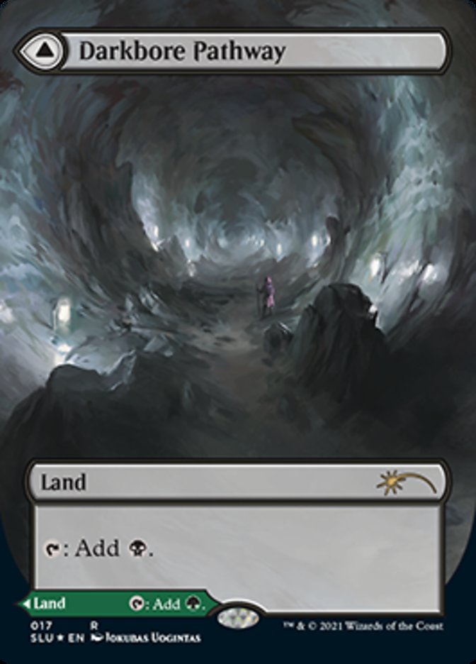 Darkbore Pathway // Slitherbore Pathway (Borderless) [Secret Lair: Ultimate Edition 2] | Cards and Coasters CA
