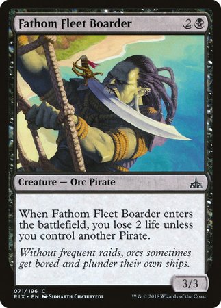 Fathom Fleet Boarder [Rivals of Ixalan] | Cards and Coasters CA