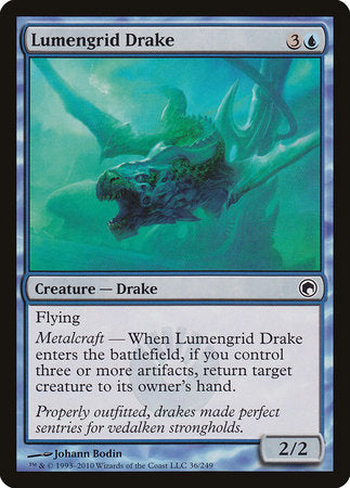 Lumengrid Drake [Scars of Mirrodin] | Cards and Coasters CA