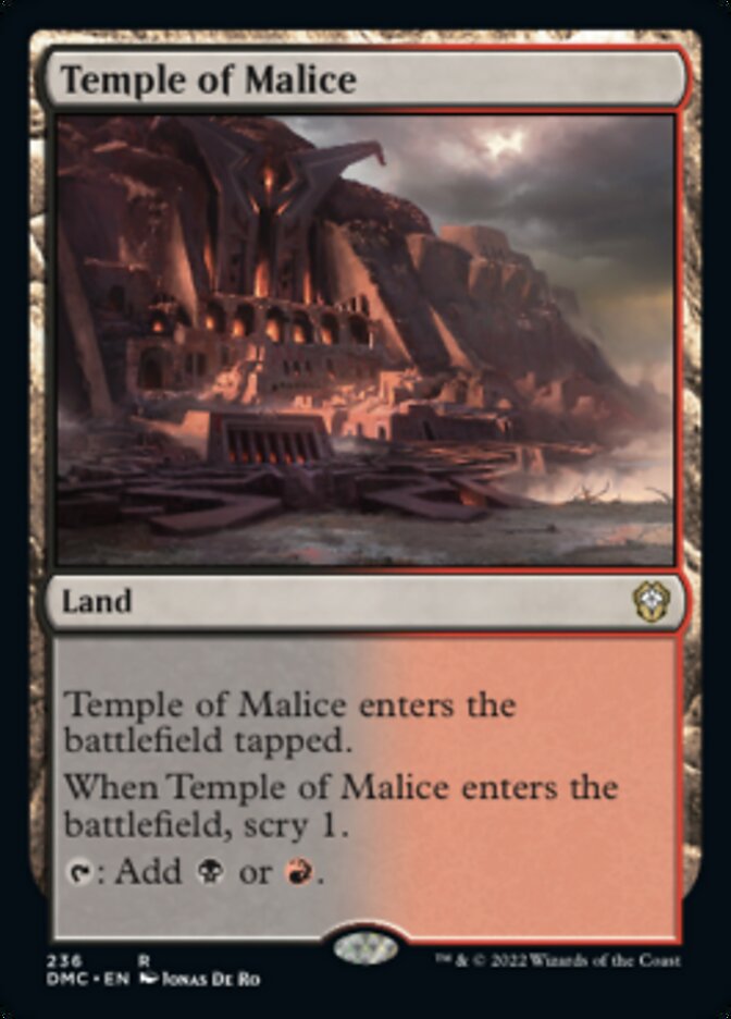 Temple of Malice [Dominaria United Commander] | Cards and Coasters CA