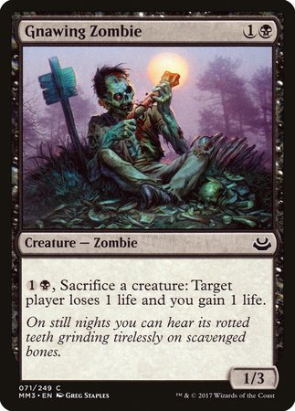 Gnawing Zombie [Modern Masters 2017] | Cards and Coasters CA