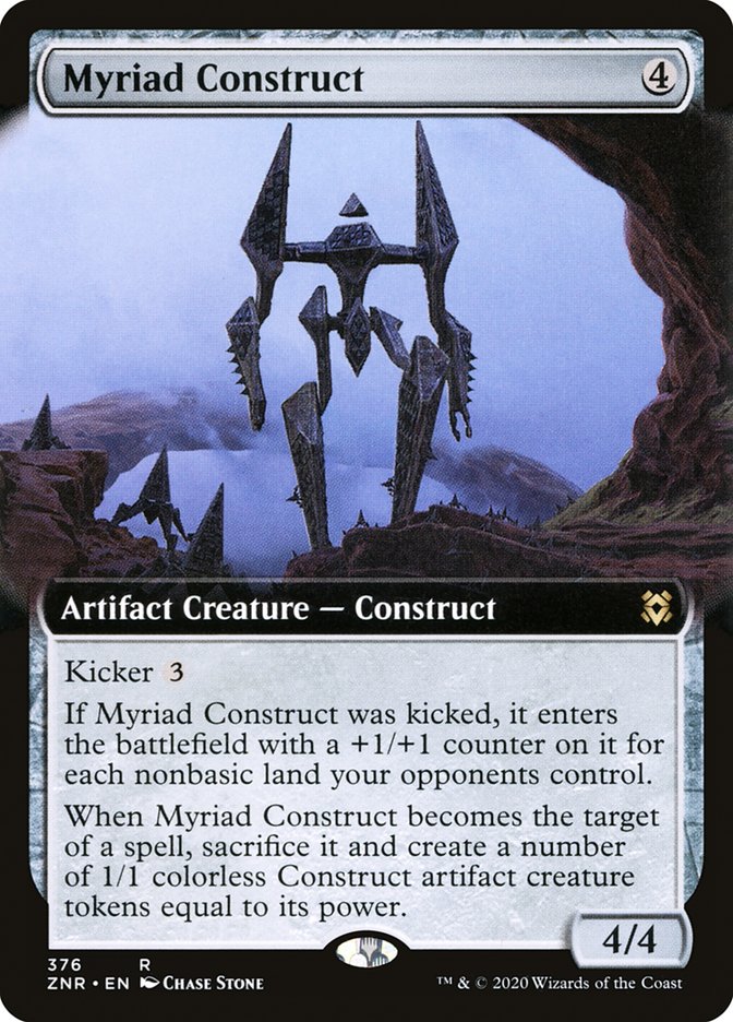 Myriad Construct (Extended Art) [Zendikar Rising] | Cards and Coasters CA