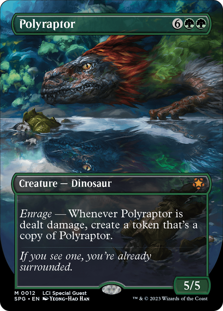 Polyraptor (Borderless) [The Lost Caverns of Ixalan Special Guests] | Cards and Coasters CA