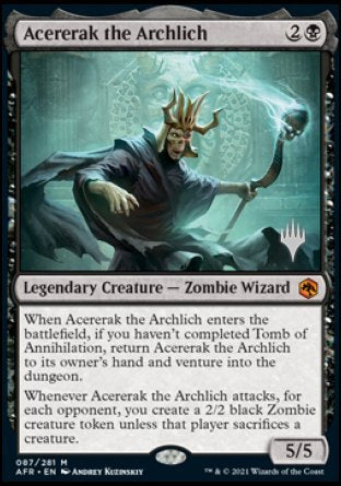 Acererak the Archlich (Promo Pack) [Dungeons & Dragons: Adventures in the Forgotten Realms Promos] | Cards and Coasters CA