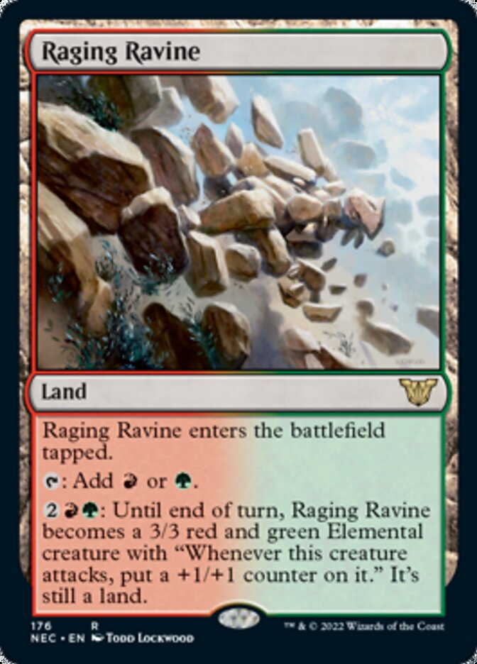 Raging Ravine [Kamigawa: Neon Dynasty Commander] | Cards and Coasters CA