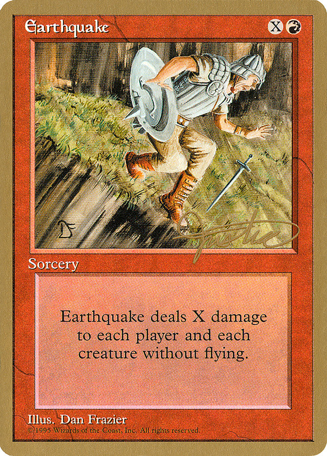 Earthquake (Mark Justice) [Pro Tour Collector Set] | Cards and Coasters CA