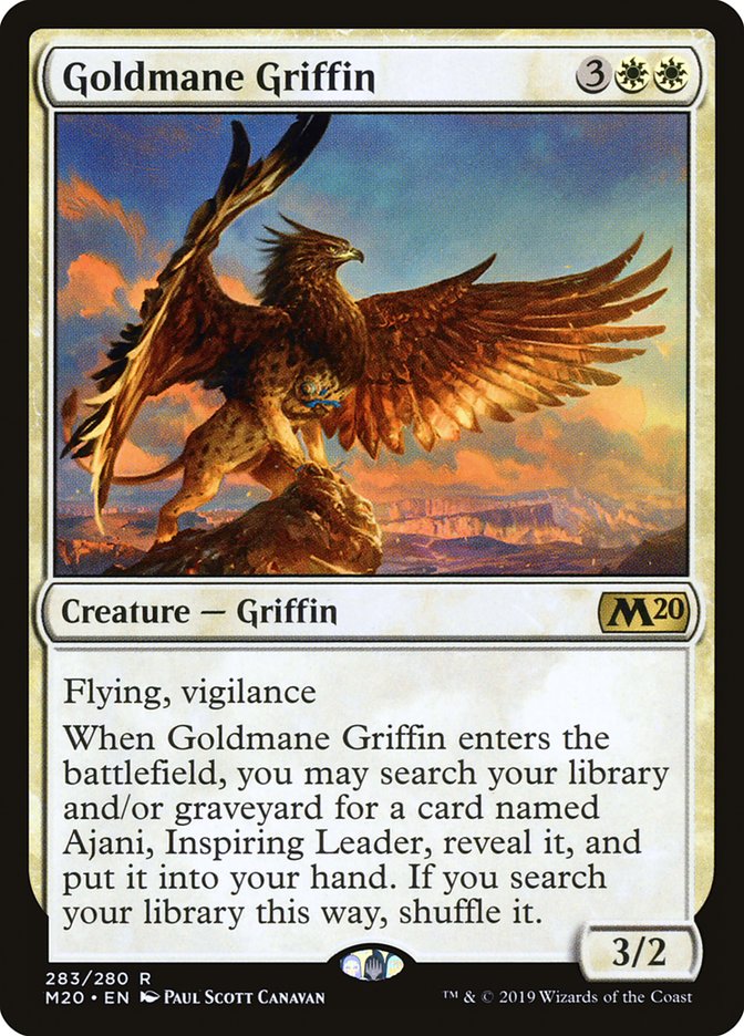Goldmane Griffin [Core Set 2020] | Cards and Coasters CA