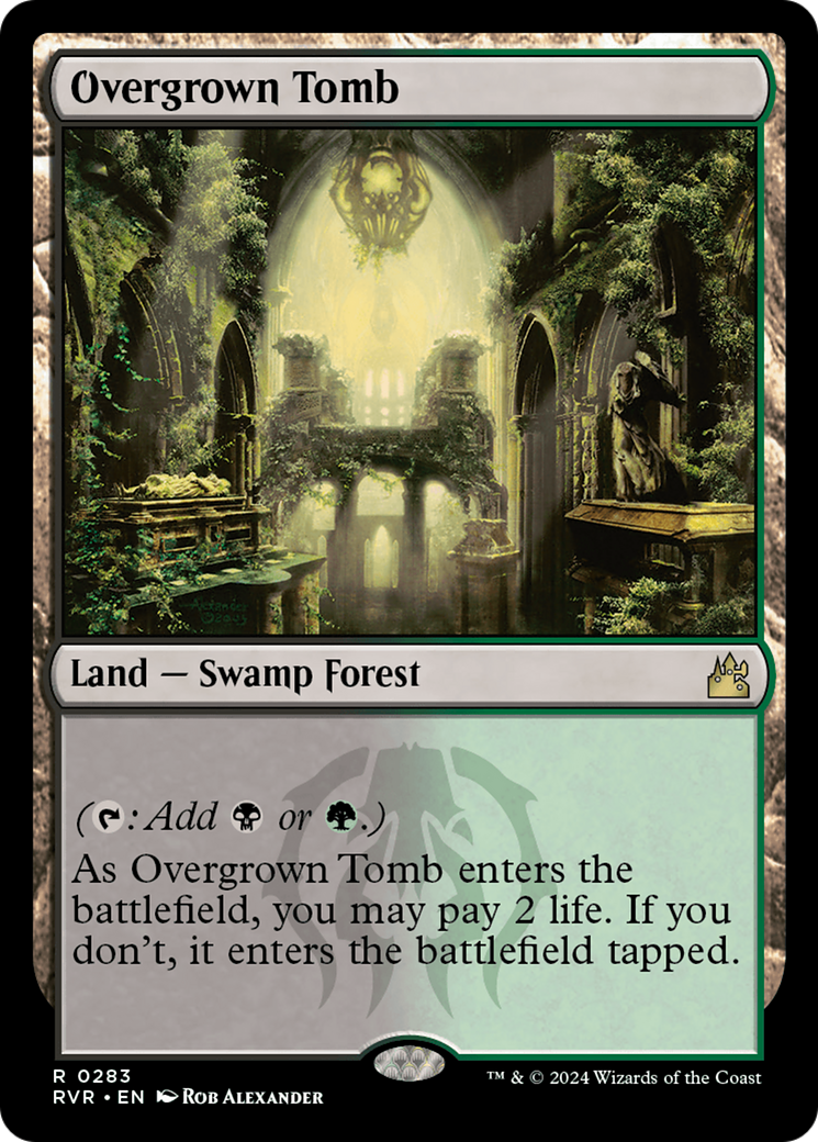 Overgrown Tomb [Ravnica Remastered] | Cards and Coasters CA