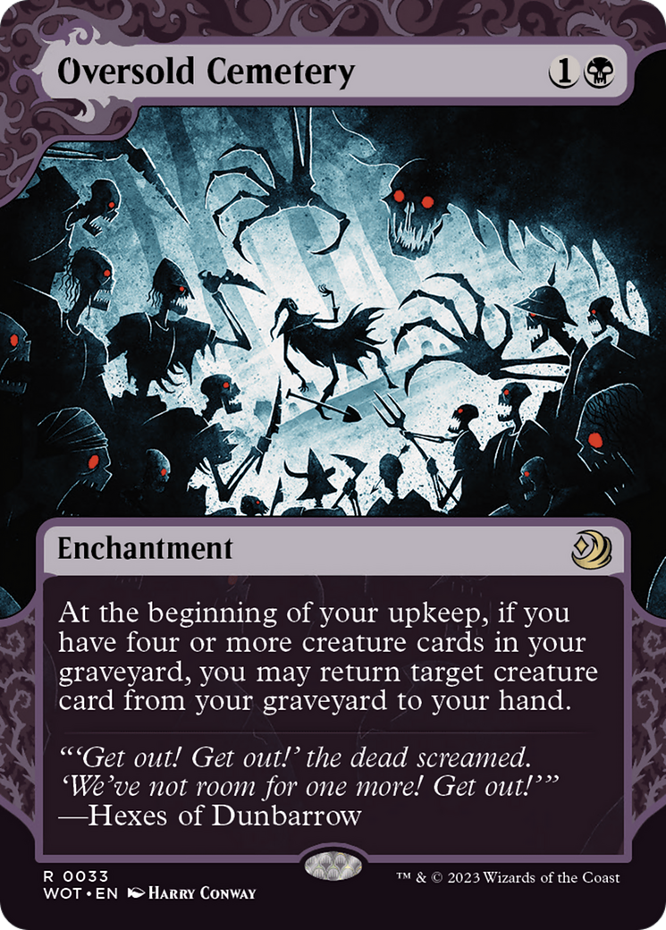 Oversold Cemetery [Wilds of Eldraine: Enchanting Tales] | Cards and Coasters CA