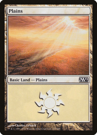Plains (233) [Magic 2012] | Cards and Coasters CA