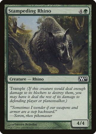 Stampeding Rhino [Magic 2010] | Cards and Coasters CA