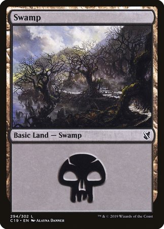 Swamp (294) [Commander 2019] | Cards and Coasters CA