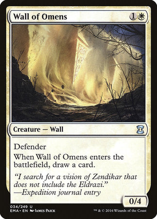 Wall of Omens [Eternal Masters] | Cards and Coasters CA