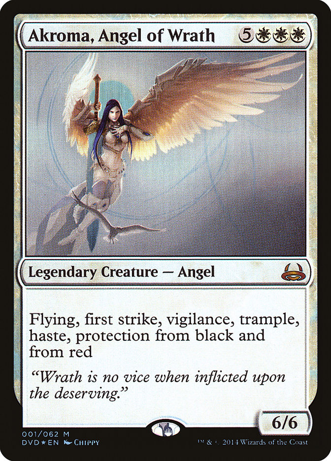 Akroma, Angel of Wrath (Divine vs. Demonic) [Duel Decks Anthology] | Cards and Coasters CA