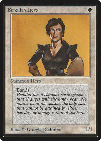Benalish Hero [Limited Edition Beta] | Cards and Coasters CA