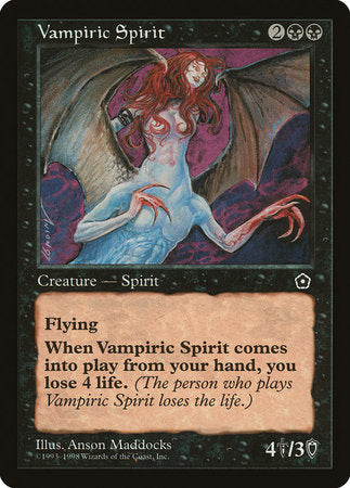 Vampiric Spirit [Portal Second Age] | Cards and Coasters CA