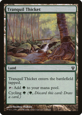 Tranquil Thicket [Archenemy] | Cards and Coasters CA