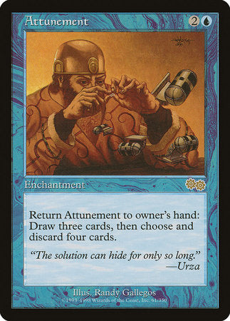 Attunement [Urza's Saga] | Cards and Coasters CA