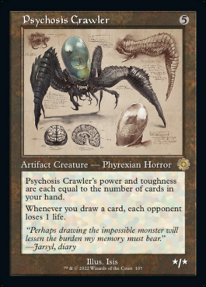 Psychosis Crawler (Retro Schematic) [The Brothers' War Retro Artifacts] | Cards and Coasters CA