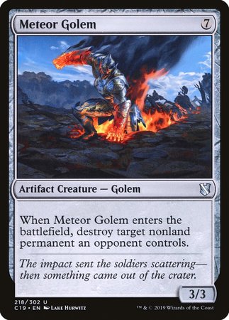 Meteor Golem [Commander 2019] | Cards and Coasters CA