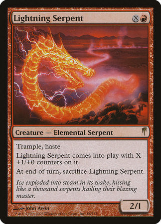 Lightning Serpent [Coldsnap] | Cards and Coasters CA