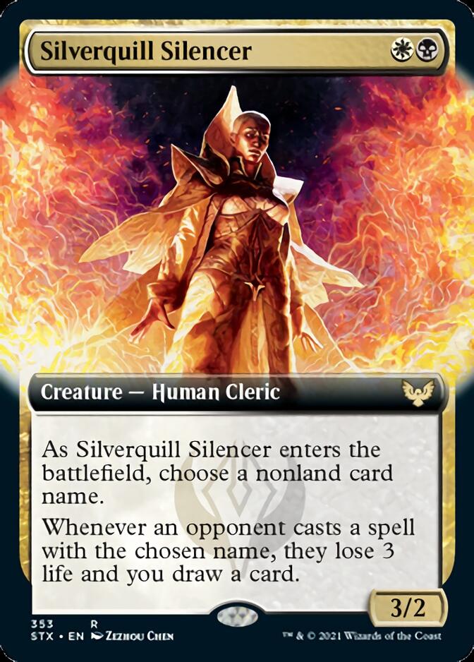 Silverquill Silencer (Extended) [Strixhaven: School of Mages] | Cards and Coasters CA